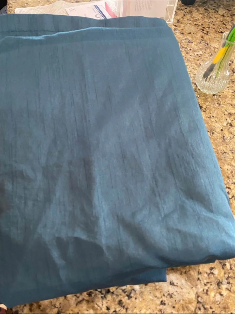 Royal Velvet Teal Grommet Curtain Panels - Set of 2